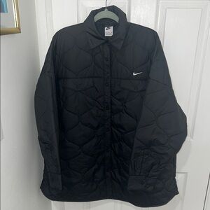 Unisex Nike Black Quilted Jacket